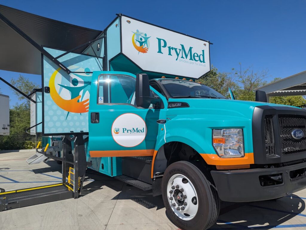 Manufactured by Aleph Group Inc., this rolling clinic serves as an extension of PryMed's permanent Federally Qualified Health Center (FQHC) locations based in Ciales and Vega Baja in Puerto Rico.