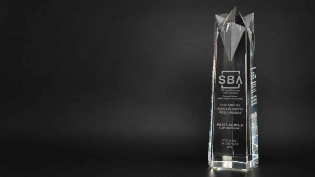 The U.S. Small Business Administration (SBA) named Jales A. De Mello, CEO of Aleph Group Inc., the 2022 Exporter of the Year. Read the official release on AGI’s custom mobile clinic manufacturing and global healthcare impact.
