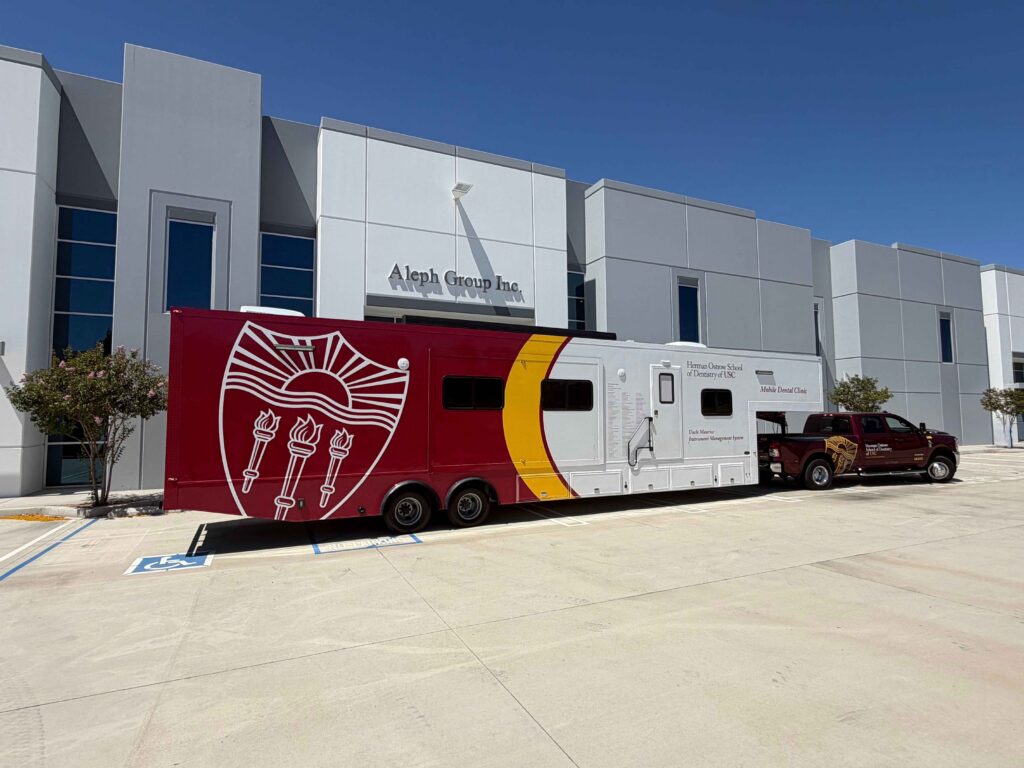 Herman Ostrow School of Dentistry of USC 45' Mobile Instrument Management System Gooseneck Trailer